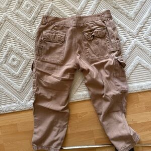 Duluth Trading Co Brown Casual Bottoms with Elastic Waistband